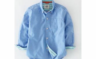 Mini Boden Oxford Shirt, Blue,Surf Stripe,Dark Blue Stripe