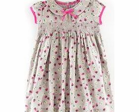 Mini Boden Pretty Smocked Dress, Seal Strawberry