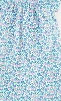 Mini Boden Printed Nightie, Polka Blue Meadow 34550897