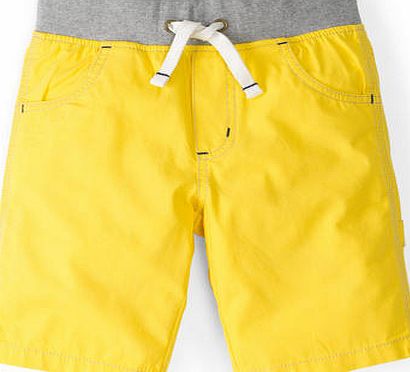Mini Boden Rib Waist Carpenter Shorts Yellow Mini Boden,