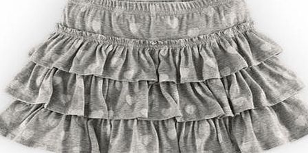 Mini Boden Ruffle Jersey Skort, Grey 34611467