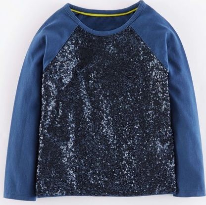 Mini Boden Sequin Jersey Top Moonlight Mini Boden,