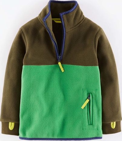 Mini Boden Ski Fleece Dark Khaki/Green Mini Boden, Dark