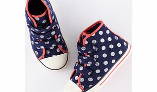 Mini Boden Spotty High Tops, Navy/Silver 34184614