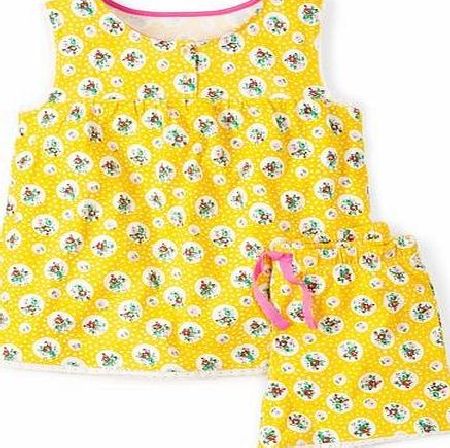 Mini Boden Summer Pyjama Set Sunflower Flower Fizz Mini