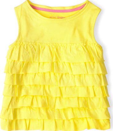 Mini Boden Summer Ruffle Vest Sherbet Lemon Mini Boden,