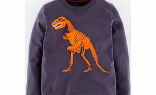 Mini Boden Superstitch T-shirt, Grey T-Rex 34287607