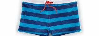 Mini Boden Swim Trunks, Blue/Navy Stripe,Reef/Ecru Giant