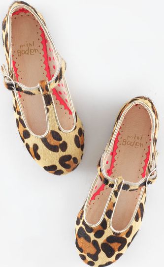 Mini Boden, 1669[^]34917138 T-Bar Flats Brown Mini Boden, Brown 34917138