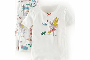 Mini Boden The Short Johns, Pink Grapefruit Garden