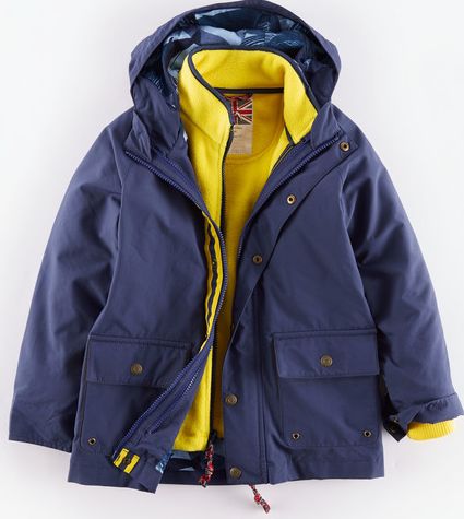 Mini Boden Three-in-one Captains Jacket Navy/Fisherman