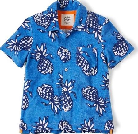 Mini Boden, 1669[^]34735357 Towelling Shirt Pineapples Mini Boden,