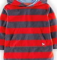 Mini Boden Towelling Throw-on, Red/Grey Stripe 34485292