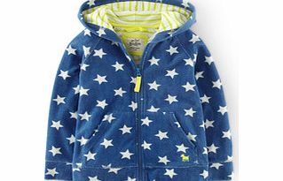 Mini Boden Towelling Zip-through, Forget Me Not Star,Hot