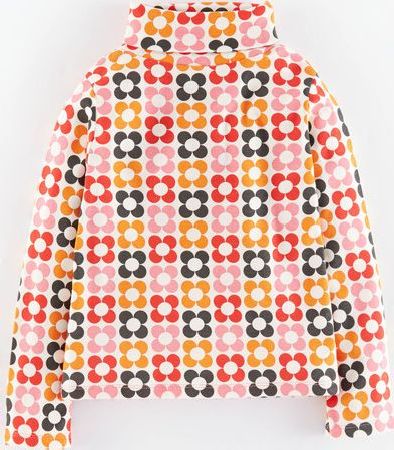Mini Boden Turtle Neck Poppy Geo Daisy Mini Boden, Poppy