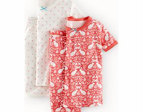 Mini Boden Twin Pack Short Johns, Pink Secret