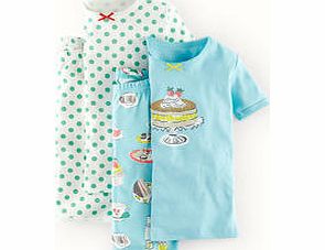 Mini Boden Twin Pack Short Johns, Teapot Summer