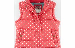 Mini Boden Two-in-one Padded Jacket, Pink Lady Spot,Cactus