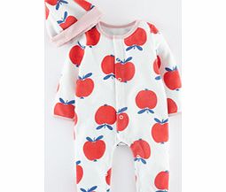 Mini Boden Velour Romper Set, Bright Coral Apples 34367482