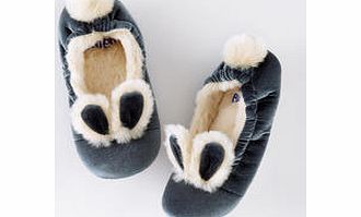 Mini Boden Velvet Bunny Slippers, Vintage Blue,Ash 34185165