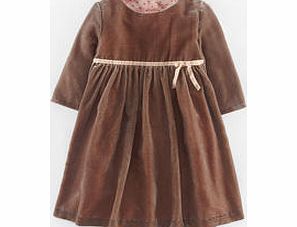 Mini Boden Velvet Party Dress, Brown 34457473