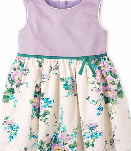 Mini Boden Vintage Prom Dress French Lilac/Painted Bouquet