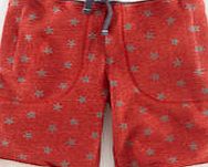 Mini Boden Washed Sweatshorts, Red/Slate Star 34592196