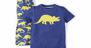 Mini Boden Wildlife Pyjamas, Soft Navy Jurassic,Reef