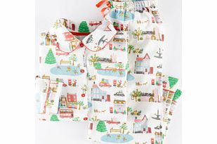 Mini Boden Woven Pyjama, Multi Christmas Town 34394718