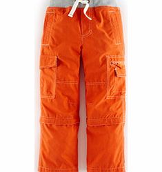 Mini Boden Zip-off Cargos, Goldfish,Kingfisher