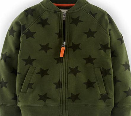 Mini Boden Zip Through Sweatshirt, Green 34519561