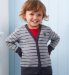 Mini Boys Pure Cotton Stripe Cardigan and T-Shirt