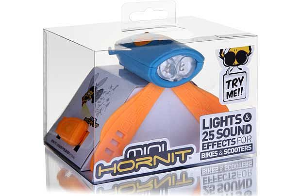 Mini Hornit Bike and Scooter Light - Blue/Orange