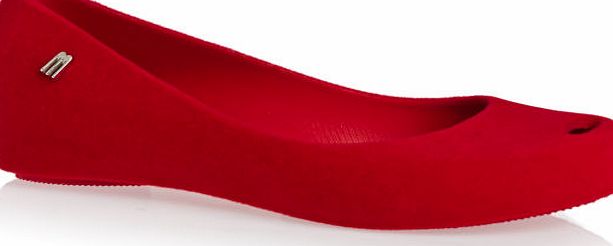 Mini Melissa Kids Ultragirl Flock Shoes - Red