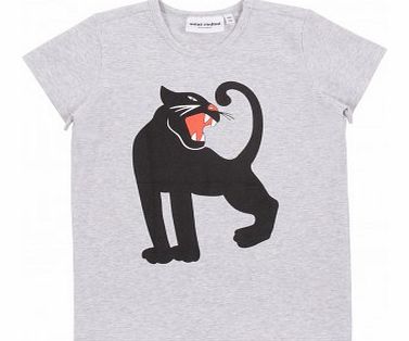 Mini Rodini Panther T-shirt Heather grey `S - 2/3 years,L -