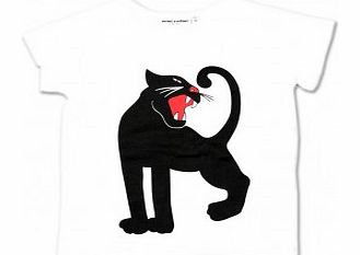 Mini Rodini Panther T-shirt White `8 years