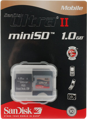 Mini Secure Digital (Mini SD) - 1GB - Sandisk Ultra II - #CLEARANCE
