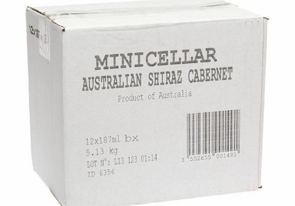 Minicellar Shiraz Cabernet Red Wine 18.75cl Bottle - 12 Pack