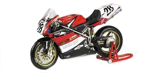 Minichamps 1:12 Scale Ducati 998RS WSB 2003 Team Pedercini - Serafino Foti