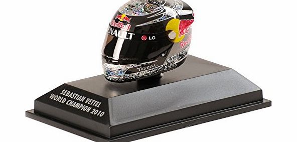 Minichamps 1:8 381 100105 ARAI HELMET - SEBASTIAN VETTEL - ABU DHABI 2010 - WORLD CHAMPION