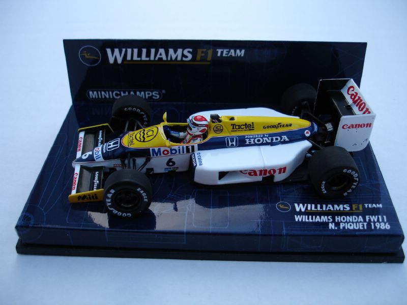 Minichamps 1986 Williams Honda FW11 - N.Piquet in White