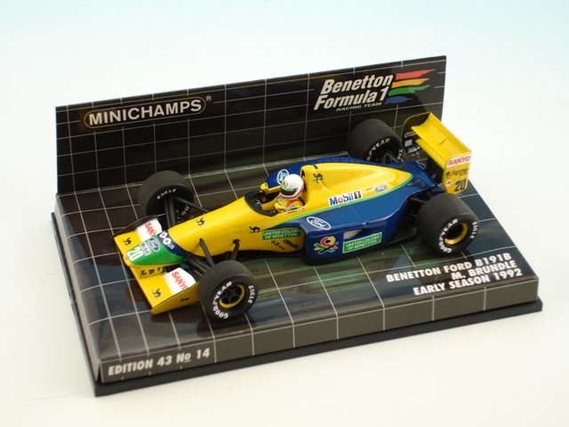 Minichamps Benetton Ford B191B #20 1992 M.Brundle