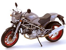 Die-cast Model Ducati Monster S4 (1:12 scale in Grey)
