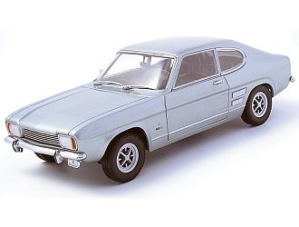 Minichamps Die-cast Model Ford Capri (1969) (1:18 scale in Silver-Blue)