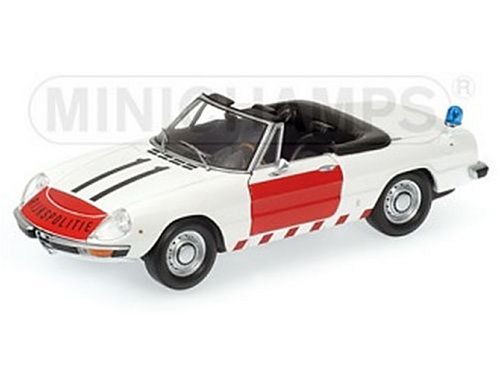 Diecast Model Alfa Romeo 2000 Spider Rijkspolitie (1970) in White (1:18 scale)