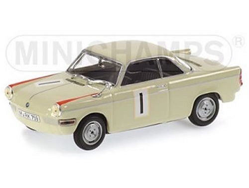Minichamps Diecast Model BMW 700 Sport (H Linge 1961) in Cream (1:43 scale)