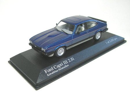 Ford Capri III 2.8i 1982 Blue/Silver 1:43