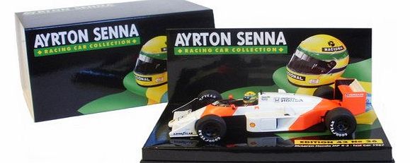 McLaren Honda MP4-3 Test Car 1987 - Ayrton Senna 1/43 Scale Die-Cast Collectors Model
