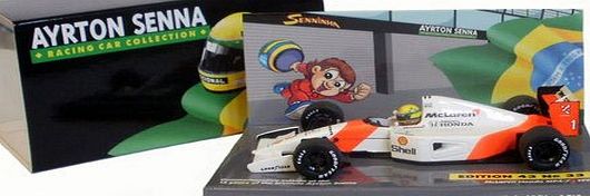 Minichamps McLaren Honda MP4-7 1992 Race Version - Ayrton Senna 1/43 Scale Die-Cast Collectors Model