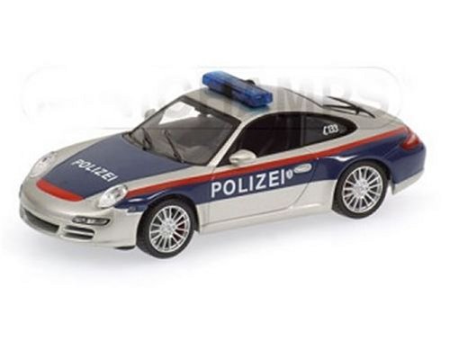 Minichamps Porsche 911 Austrian Police (2004) in Blue and Silver (1:43 scale)